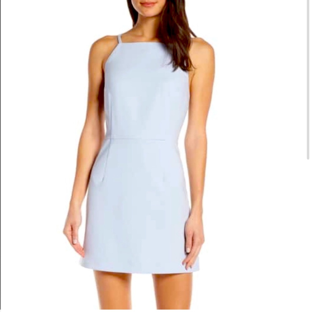 French Connection Light Blue Sleeveless Mini Dress